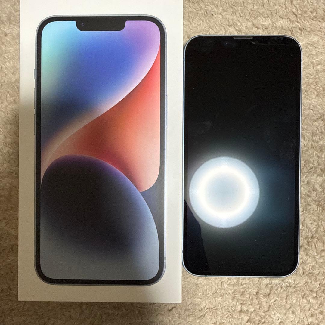 iPhone14 256GB ブルー SIMフリー　美品　【希少】