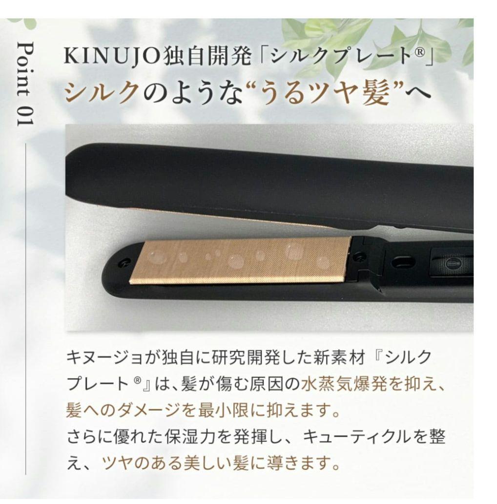 【美品】KINUJO W 海外兼用ストレートヘアアイロン