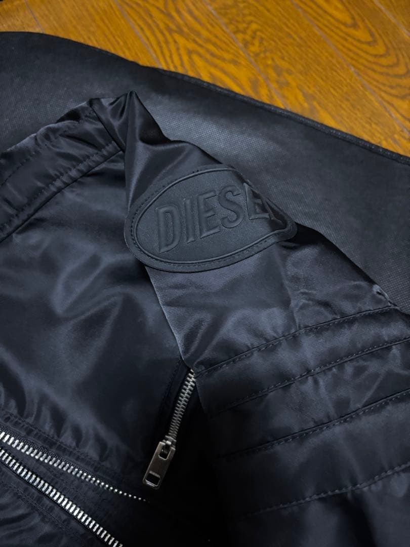 DIESEL ブラック ライダースジャケット エライザジャケット タグ付き
