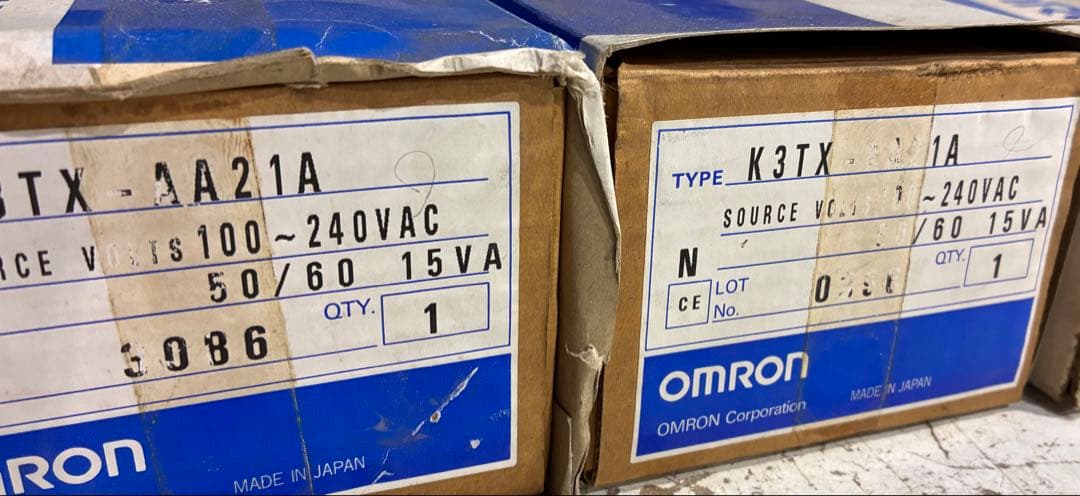 OMRON K3TX ( x2) E4A-3K(x1) デジタルパネルメータ