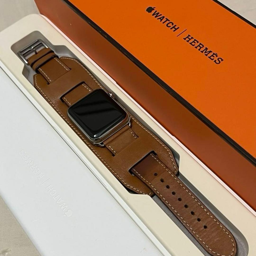 Apple Watch エルメス初代 +レザーバンド カフ - メルカリ