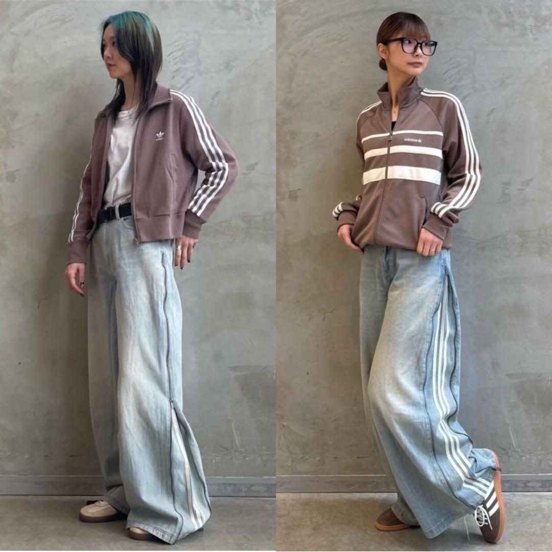 新品24⭐️アディレニウム シーズン3 ジップウォッシュド デニムパンツ