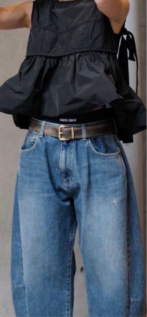 新品未使用 machatt マチャット カーブデニム 36 - メルカリ