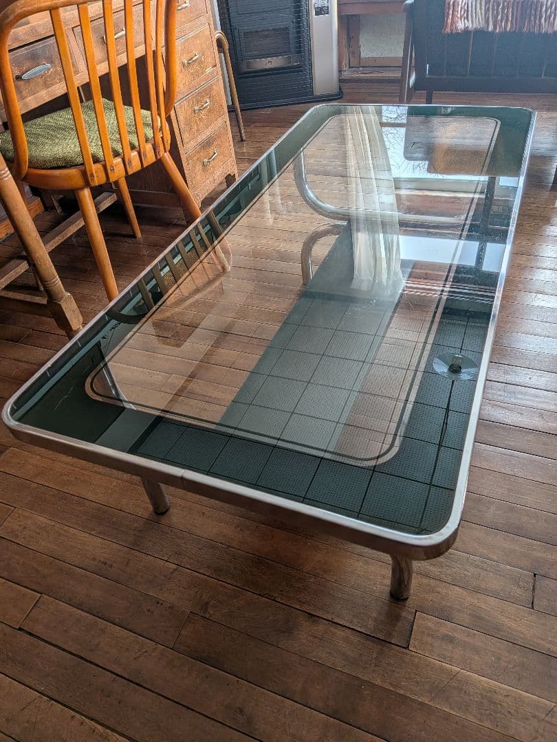 ミッドセンチュリー　ガラストップセンターテーブル ヴィンティージ ミッドセンチュリー ガラストップ センターテーブル