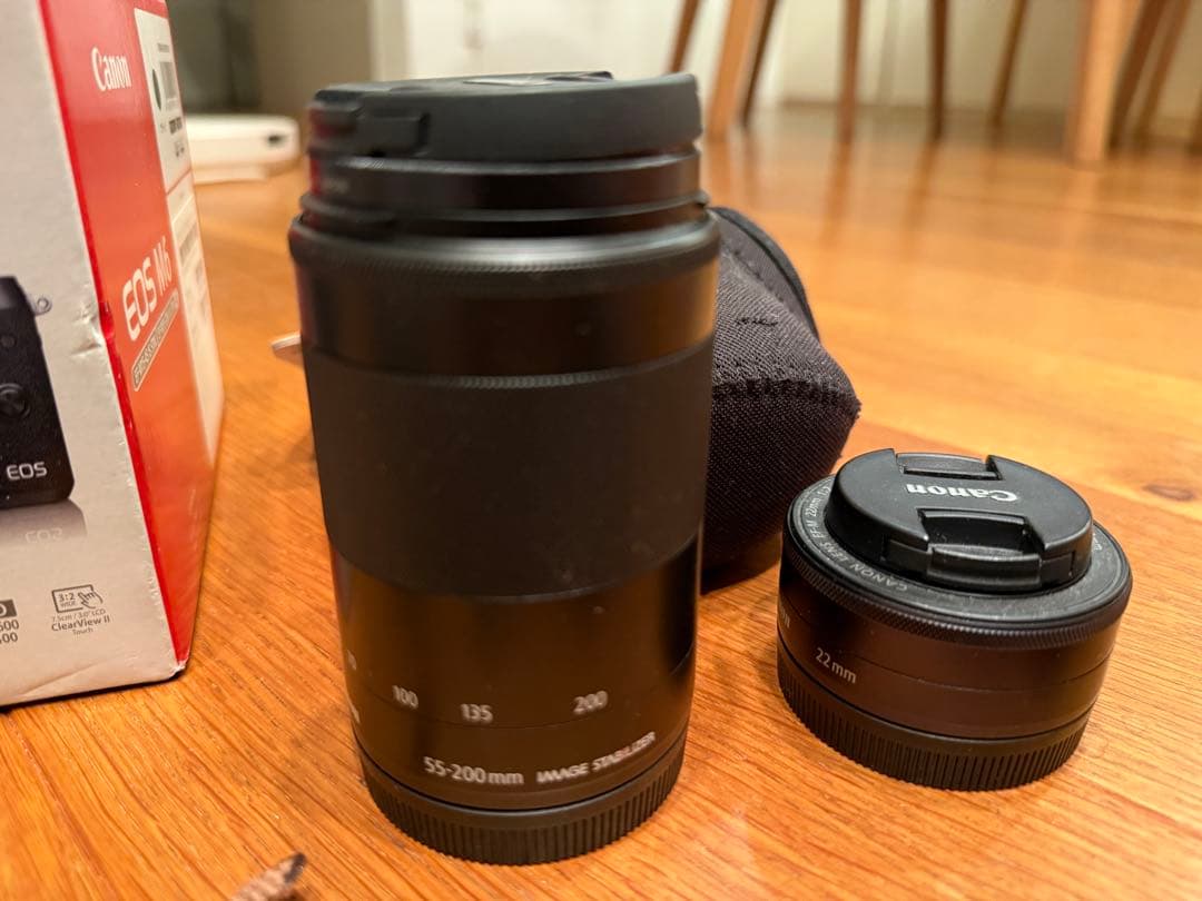 ジャンク品 Canon EOS M6 ミラーレス一眼 レンズ3本付き