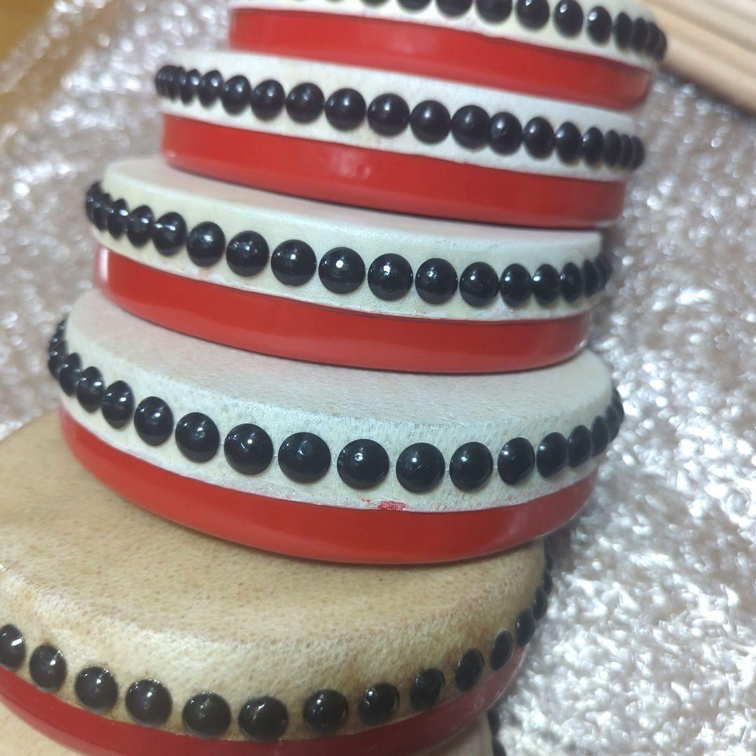 未使用】ZEN-ON エイサー用パーランク7個セット 直径15cm バチ付