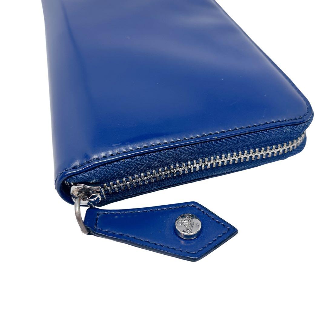 VivienneWestwood美品☆長財布 ブルー系 シンプル オーガナイザーの