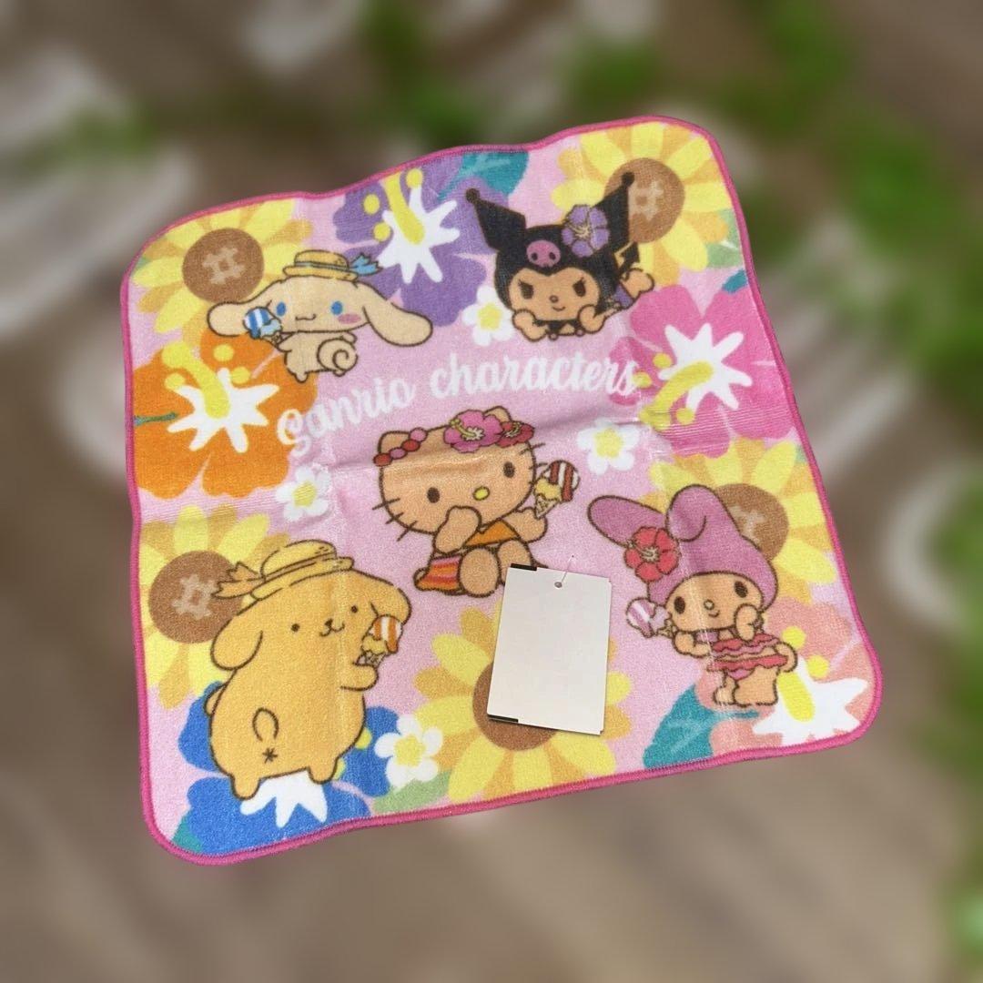 日焼けキティセット 日焼けキティハンドタオル ハンカチ キティちゃん