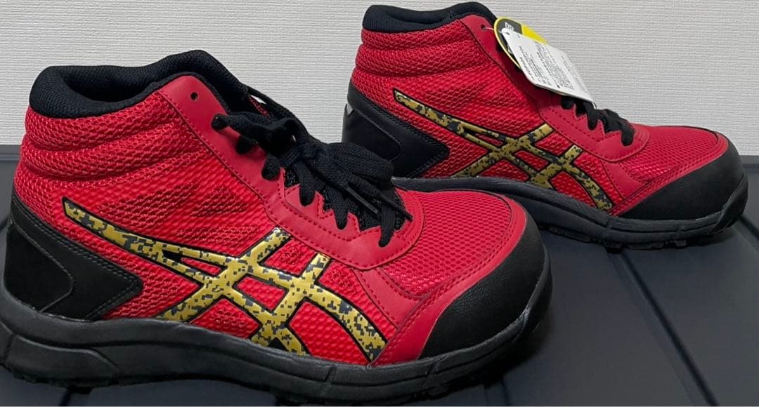 e*ん様 安全靴　FCP104 トゥルーレッド×ゴールド　26.0cm