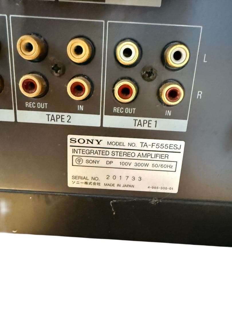 SONY TA-F555ESJプリメインアンプ