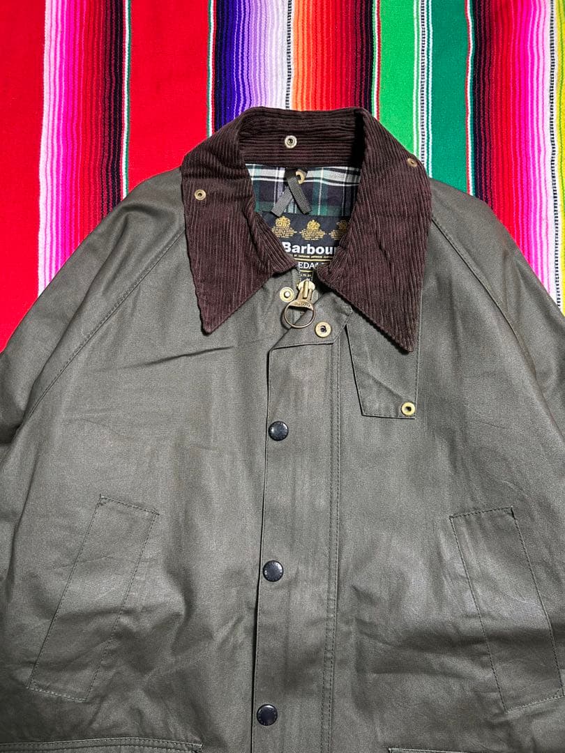 希少 ア*ン様 バブアー ビデイル 3ワラント オイルドジャケット 46