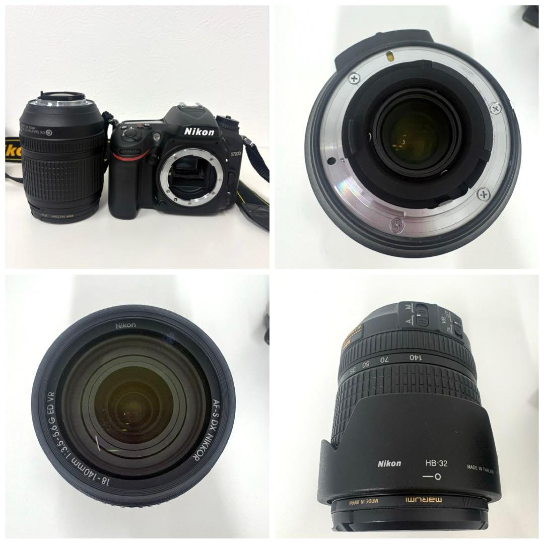 【超美品】NIKON D7200 18-140VRレンズキット カメラバッグ付