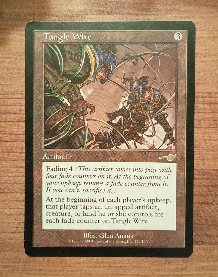 MTG からみつく鉄線 tangle wire ネメシス英語版 1枚 - メルカリ