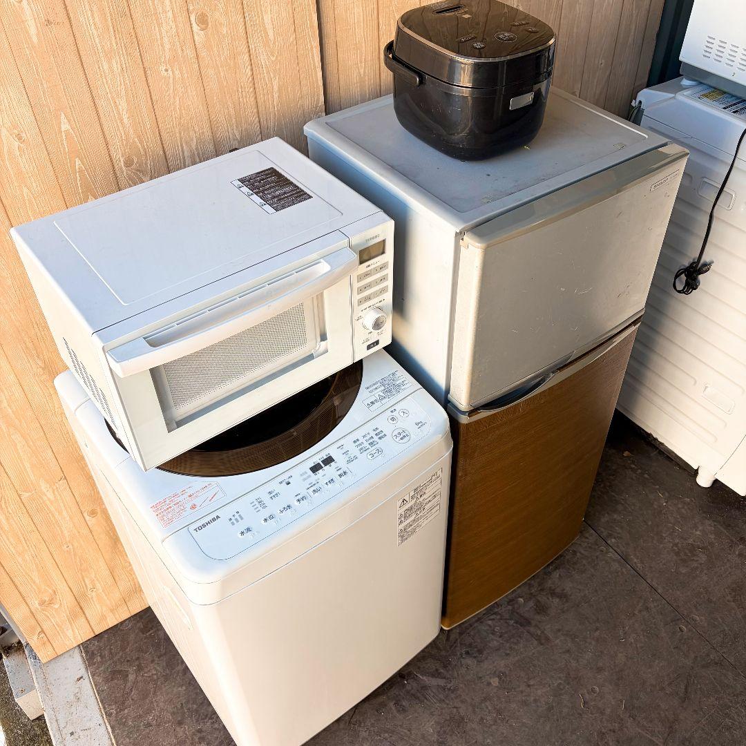 配送設置無料！生活家電4点セット！生活を充実させよう！純正SHARP完動品美品！