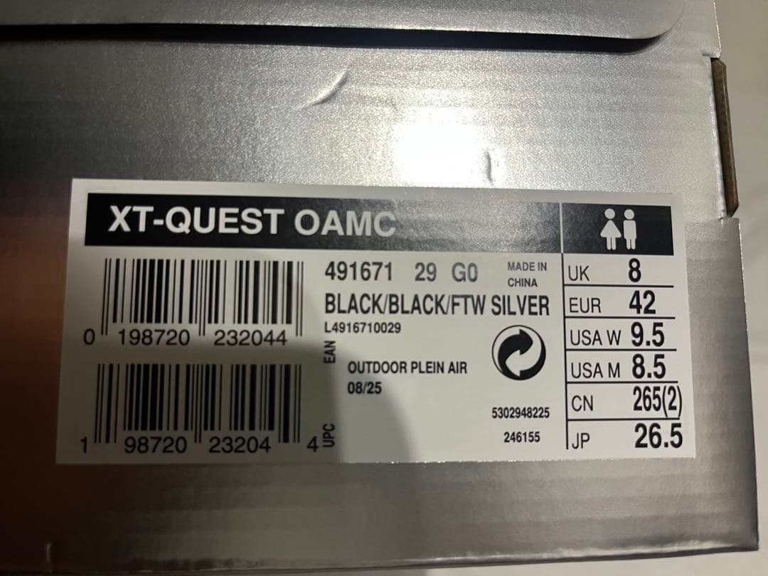 【新品未使用】SALOMON XT-QUEST OAMC 26.5cm