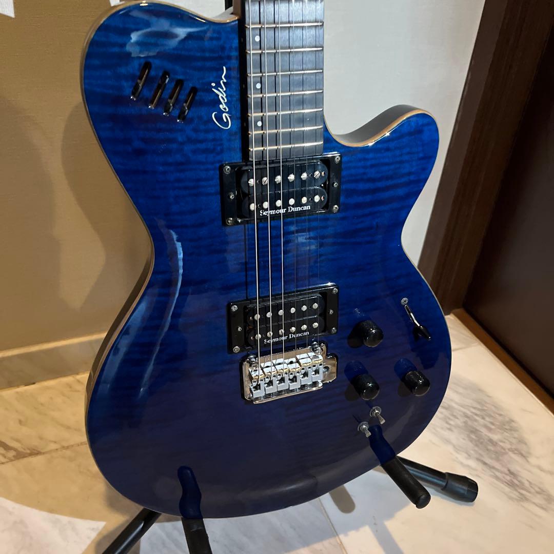 GODIN LGXT TRANS BLUE エレキギター - メルカリ
