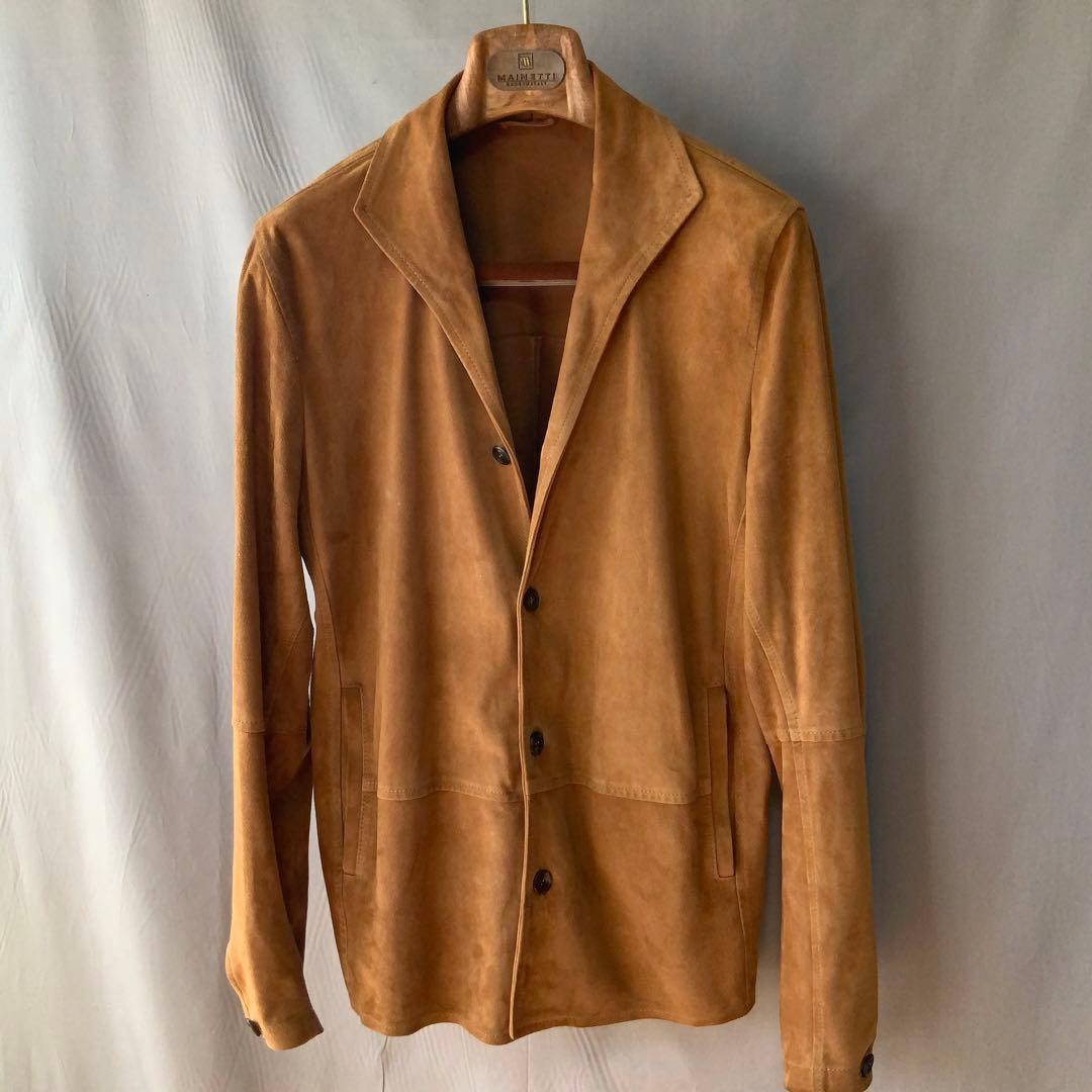 BEAMS F別注 EMMETI スエードシャツジャケット 46 ライトブラウン