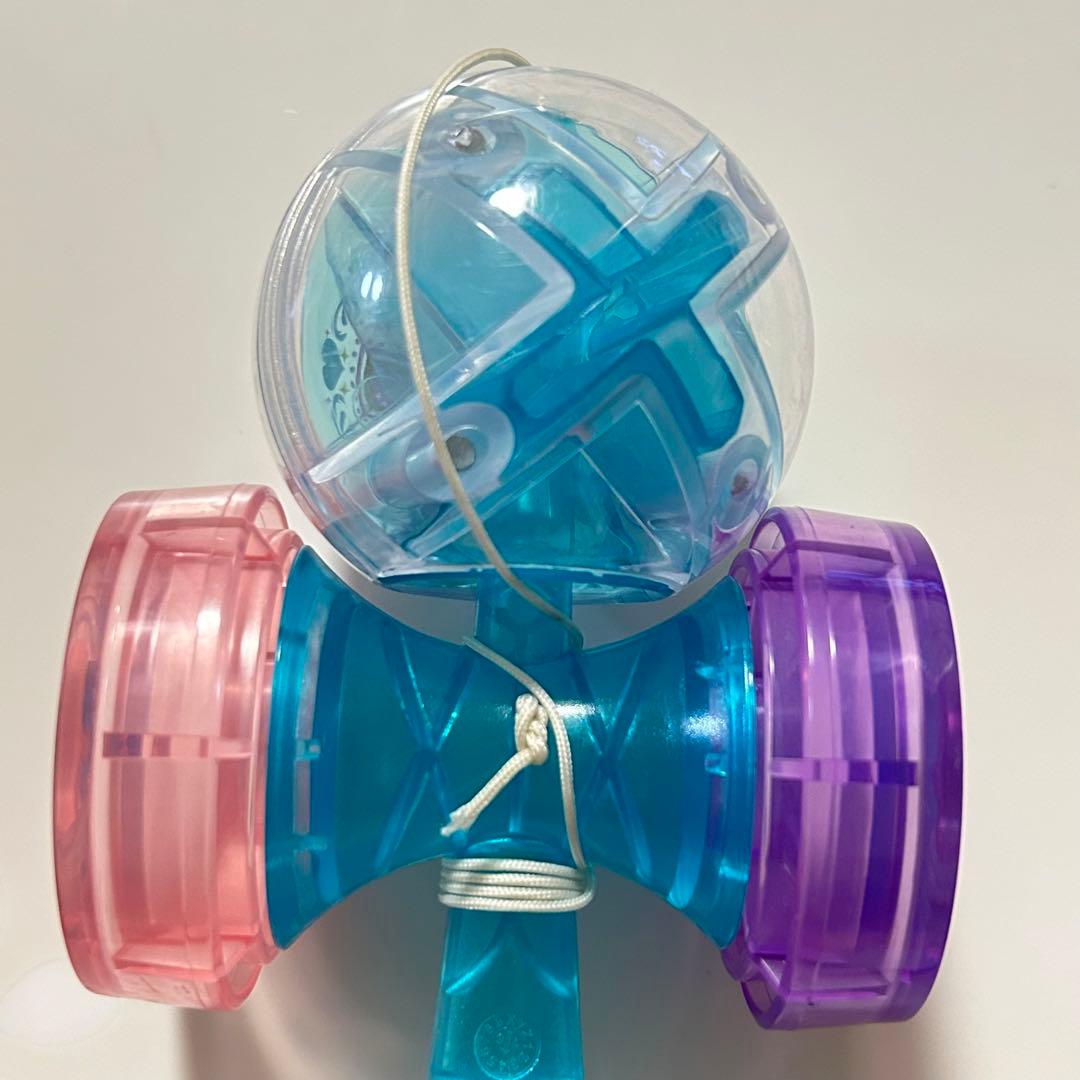 KDX ケンダマクロス 極 ジュエルナブルー ピンク 透明 けん玉 - メルカリ