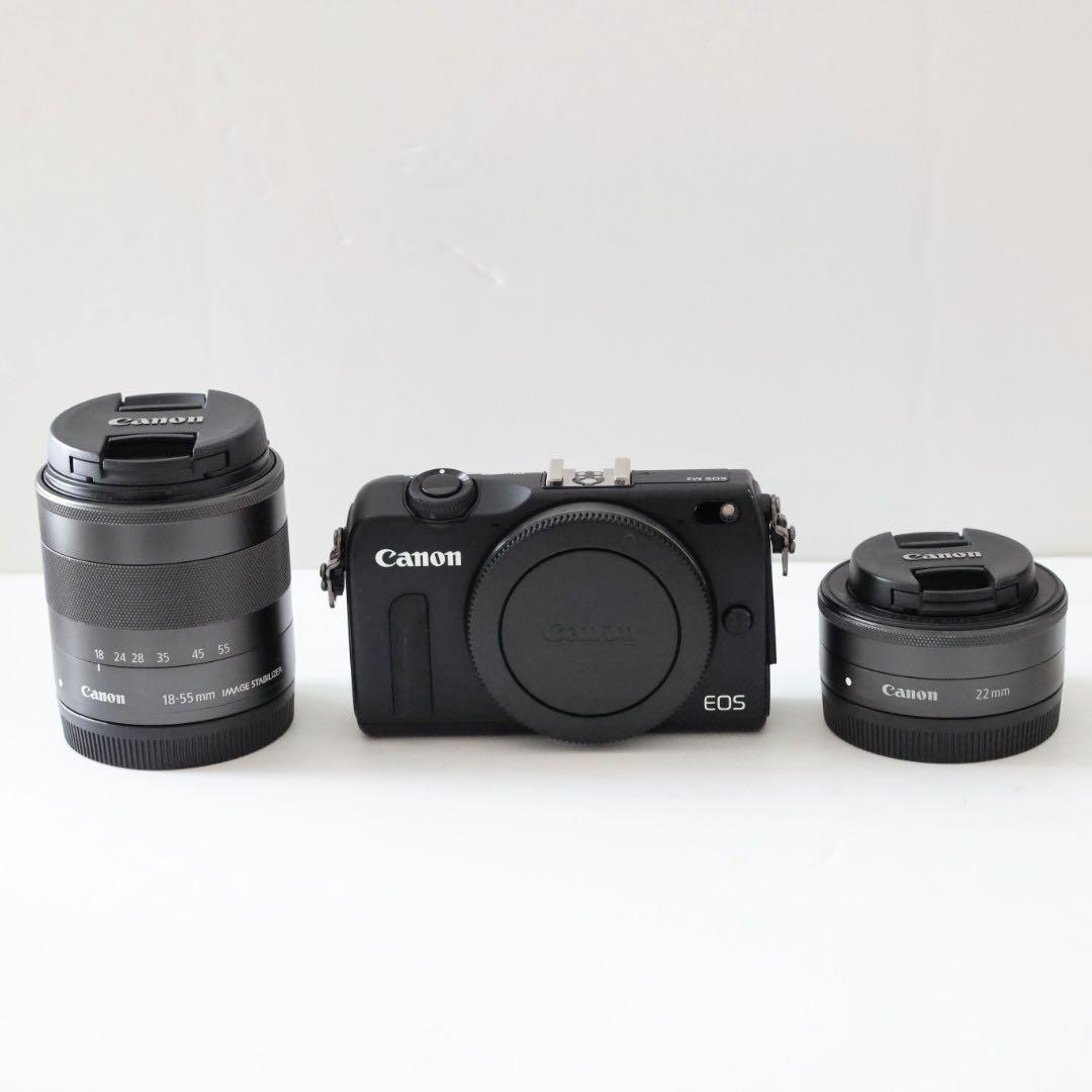 Canon EOS M2ミラーレスカメラ 2レンズ付き Amazon | Canon ミラーレス一眼カメラ EOS M2 ダブルレンズキット