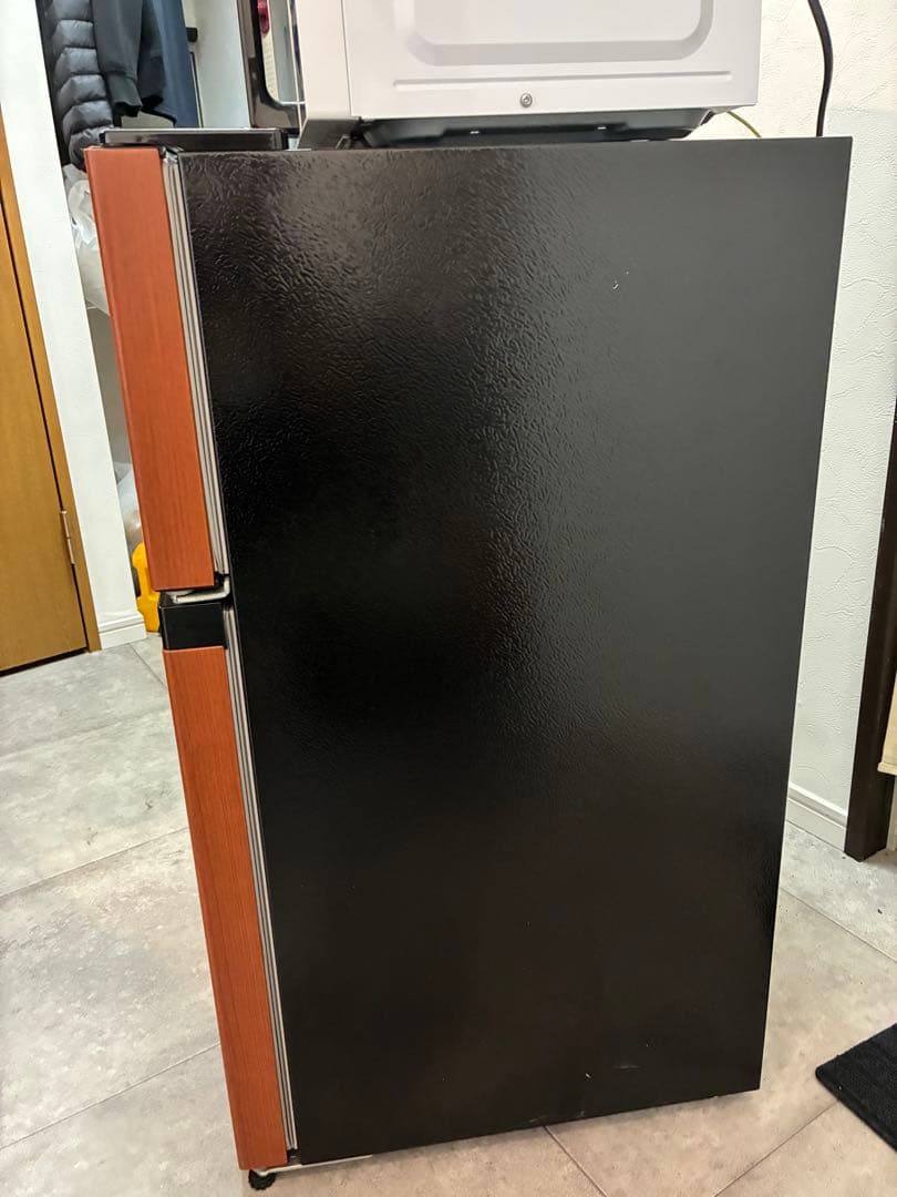 冷蔵庫 オーヤマ　茶色