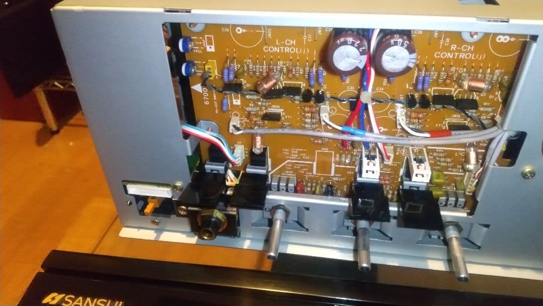 SANSUI AU-α607DR ステレオプリメインアンプ メンテナンス施工済み