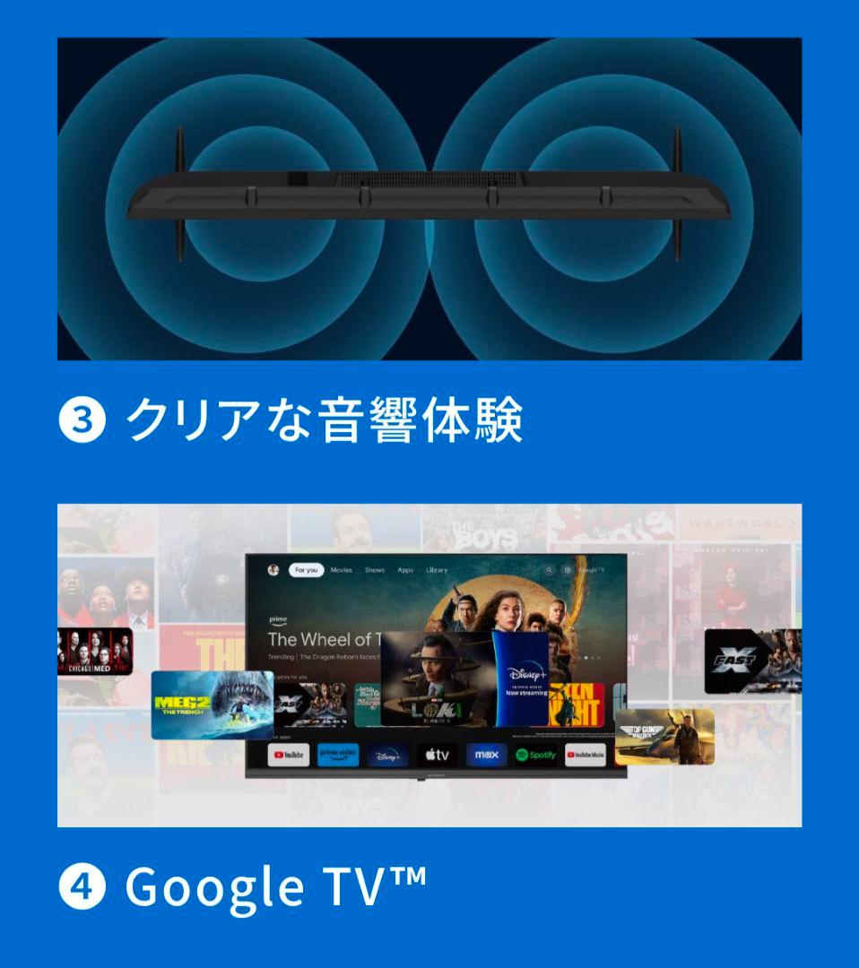 新品　SKYWORTH 32インチ スマートテレビ　Google TV