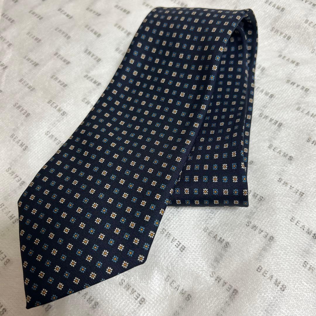 美品】E. Marinella マリネッラ ネイビー小紋ネクタイ - メルカリ