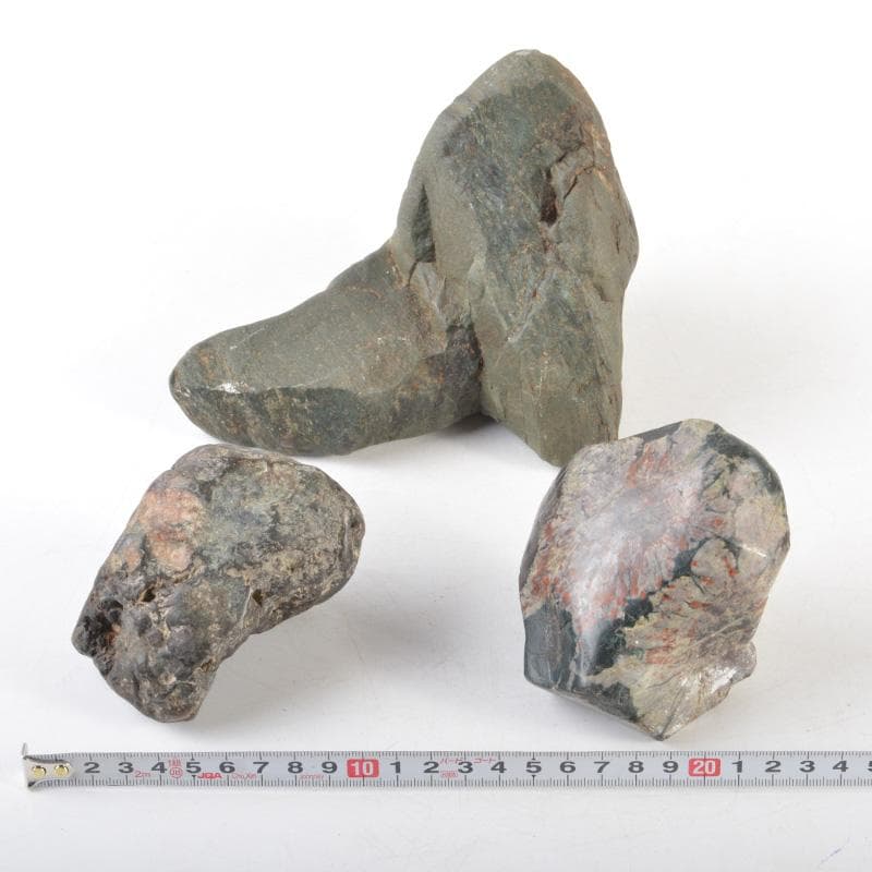 天然石　鑑賞石　菊花石など　置物　3点まとめて　C　5460A 0592b385795ce34bfefebe13a74597