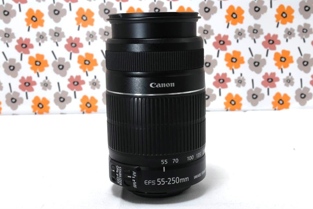 【返品保証】❤Canon EF-S 55-250㎜ ISⅡ❤スポーツ撮影に強い❤