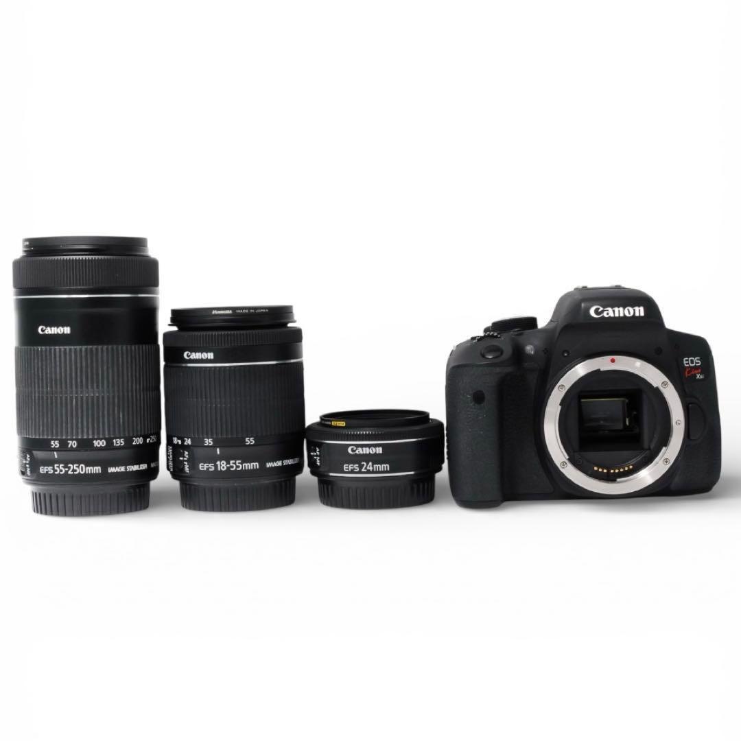 ❣️Wi-Fi搭載❣️Canon Kiss X8i 一眼レフカメラトリプルレンズ