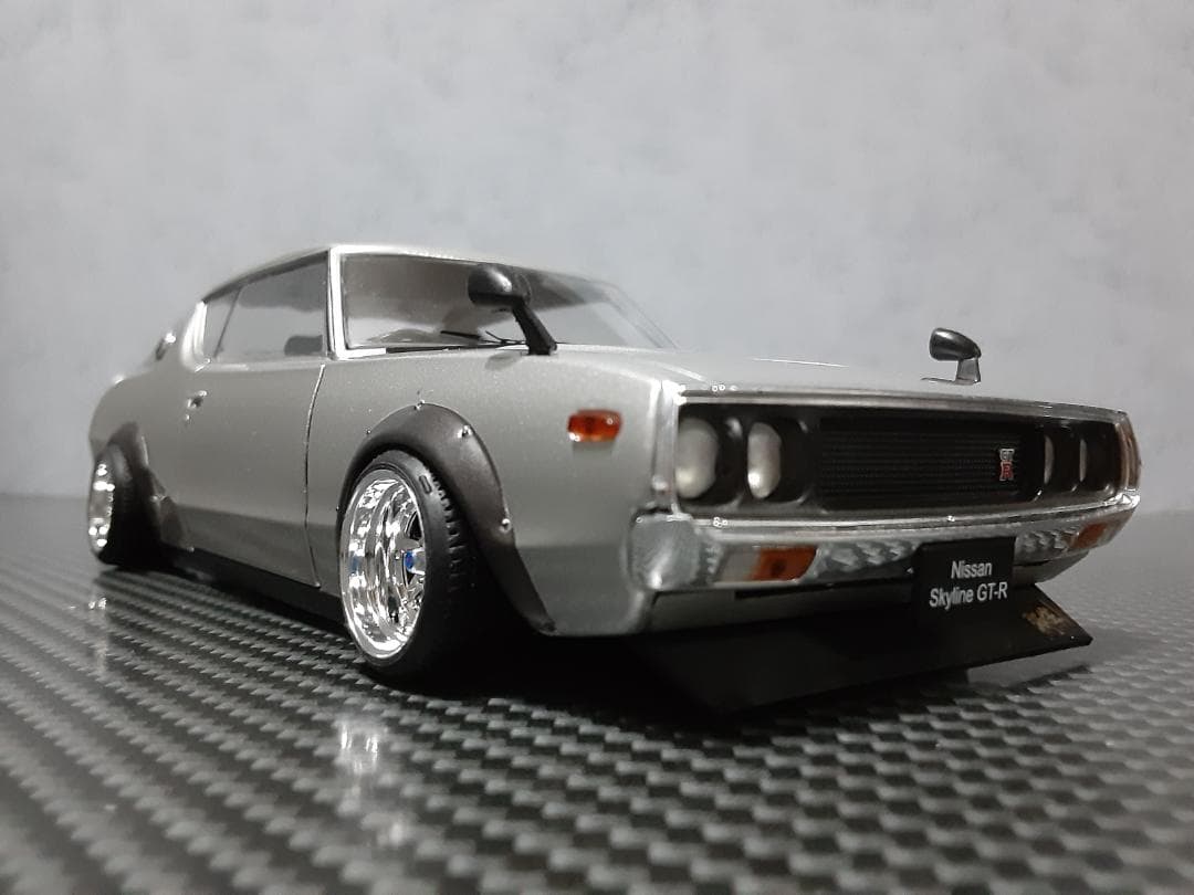 Hachette 1/24 日産 ケンメリ GT-R シルバー カスタム改 - メルカリ