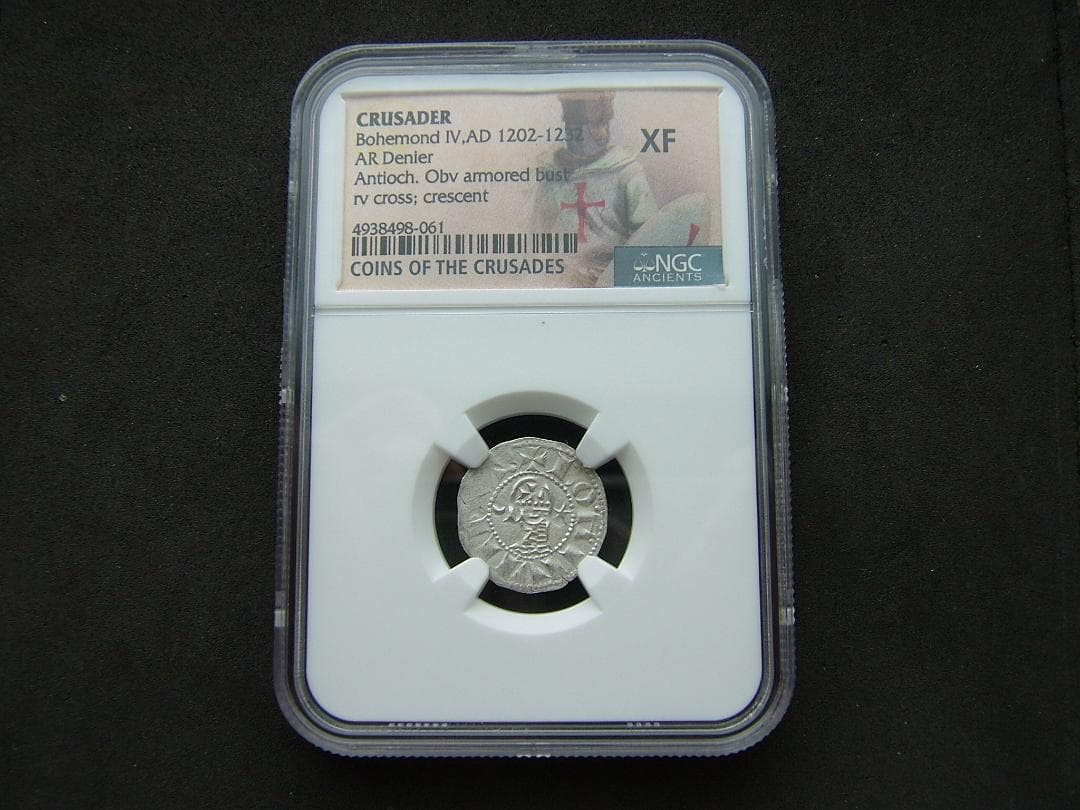 中世；十字軍、ボエモン4世、ARデニール銀貨、NGCスラブ - メルカリ