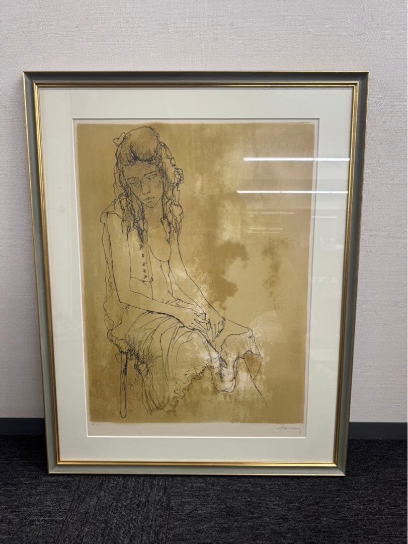 リトグラフ ジャン・ジャンセン　ジャクリーヌ　H.C 直筆サイン リトグラフ ジャン・ジャンセン ジャクリーヌ H.C 直筆サイン - メルカリ