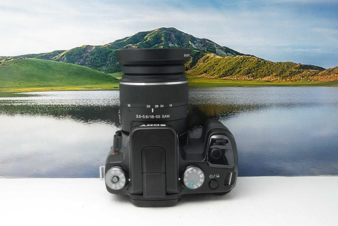 SONY α 100 ダブルズーム★初心者 おすすめ　一眼レフカメラ　すぐ使える