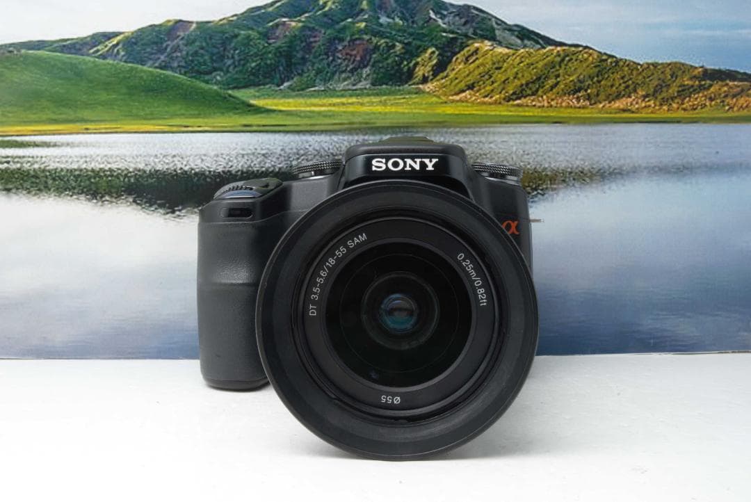 SONY α 100 ダブルズーム★初心者 おすすめ　一眼レフカメラ　すぐ使える