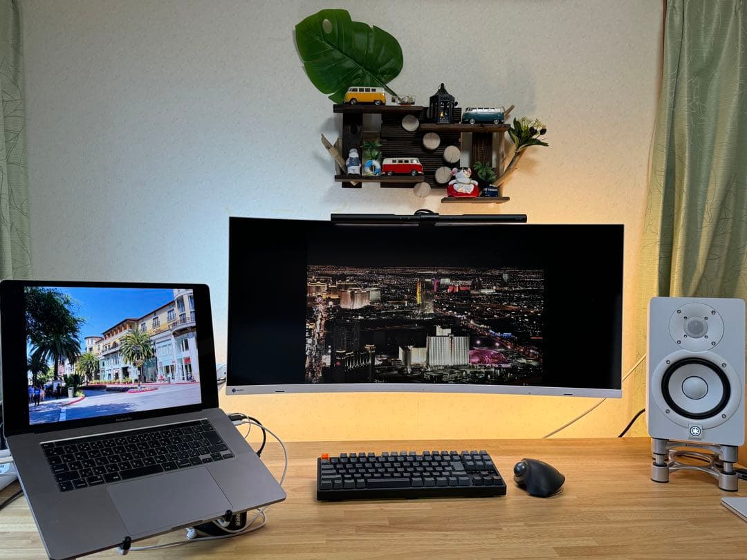 【極美品/保証有】EIZO 湾曲大型モニター 白EV3895-WT 定価20万超