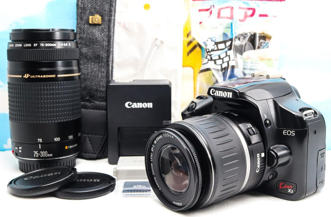 Canon kiss x2⭐️スマホに転送⭐️届いてすぐに使える⭐️ダブルレンズ