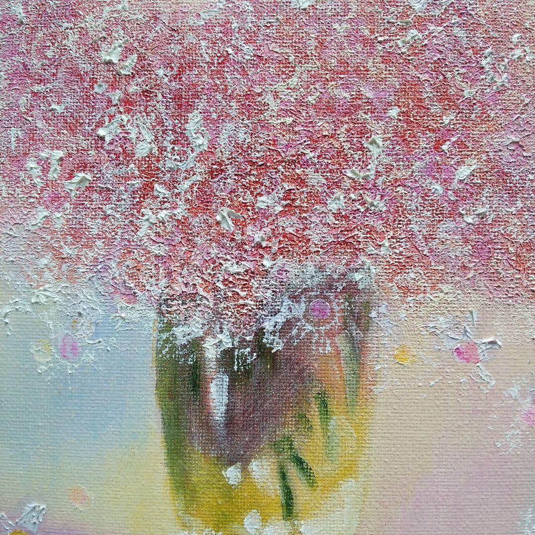 油絵 「幻花（レッド）」F3号 （匿名配送） - メルカリ