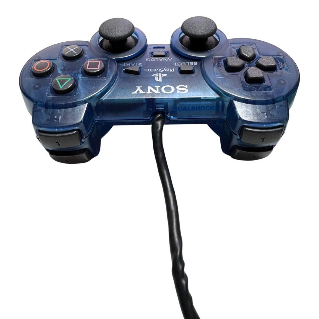 PS2 純正 コントローラー DUALSHOCK2 オーシャン・ブルー - メルカリ