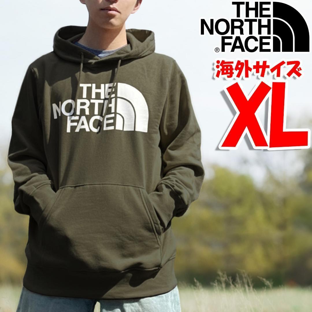 ノースフェイス ハーフドームパーカー 海外XL 日本3L相当 新品 カーキ