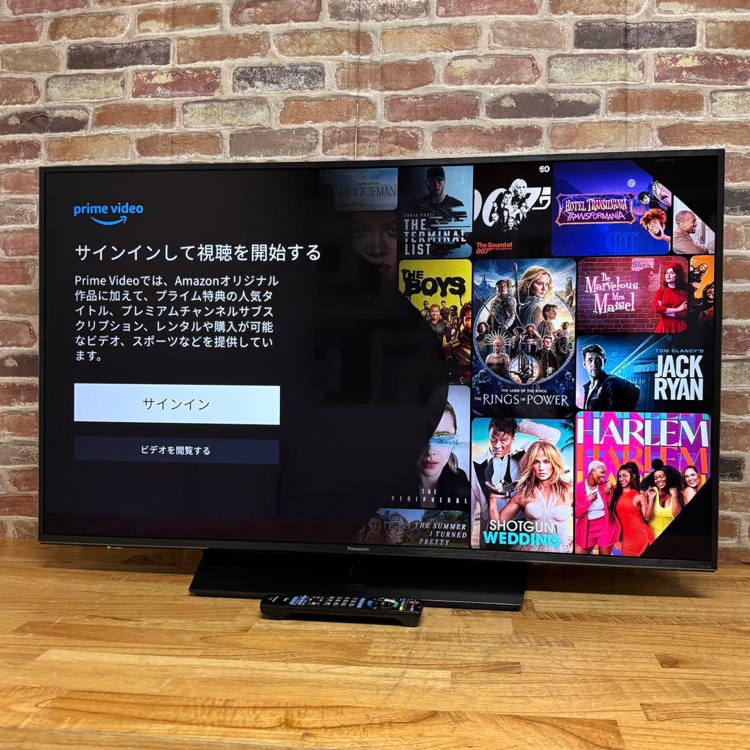 パナソニック 49V型 4K 液晶テレビ スマートビエラ TH-49HX850
