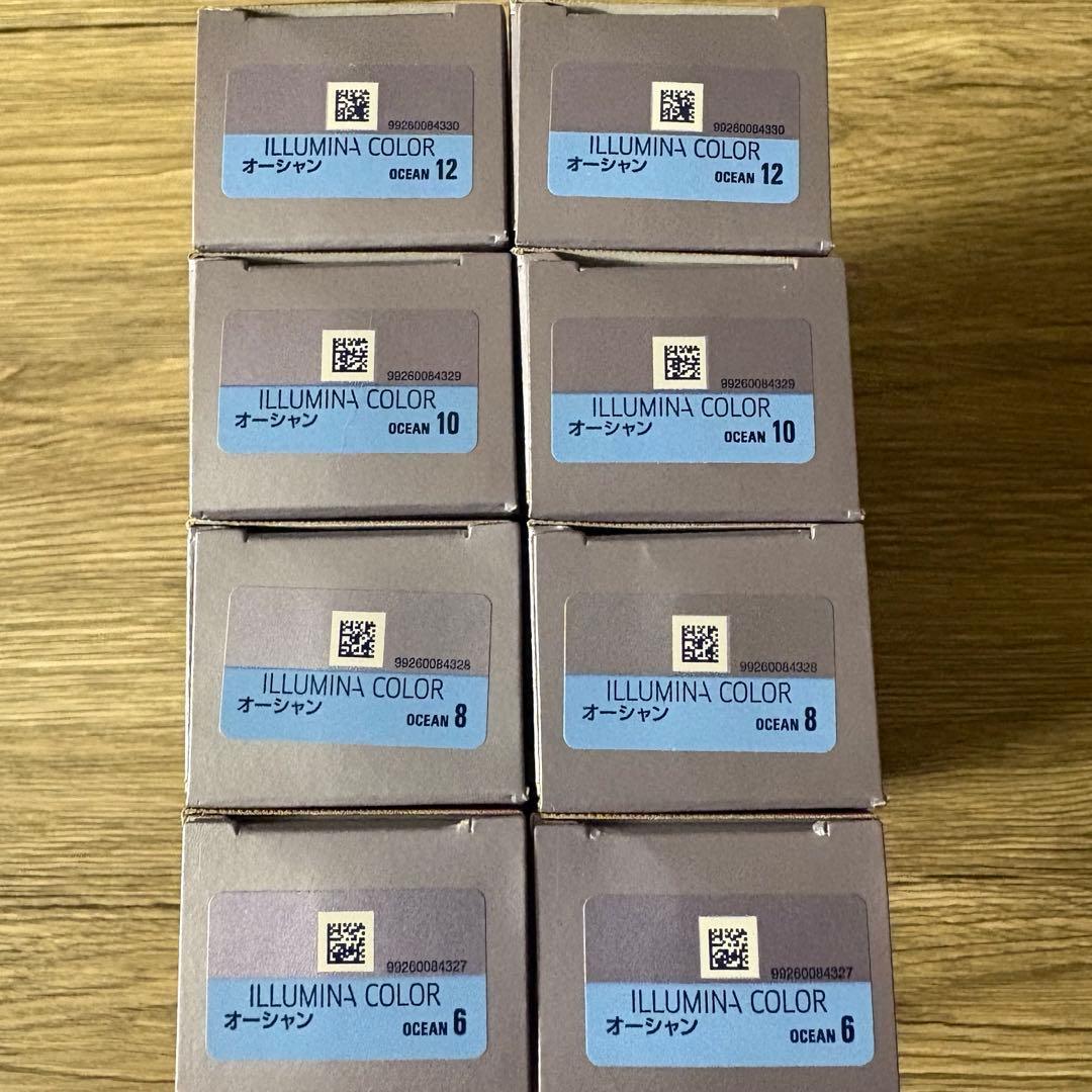 イルミナカラー　オーシャン　8本セット ウエラ イルミナカラー オキシ100ml セット オーシャン 8 : ベリーズ