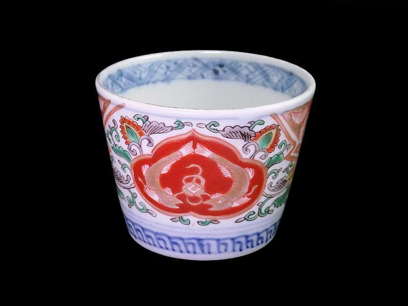 古伊万里 金襴手 双魚に花唐草の図 蕎麦猪口 E221AS-fbvn - メルカリ