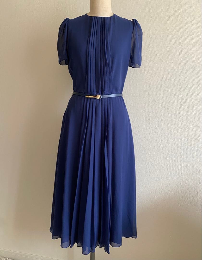 美品】ラルフローレンコレクション パープルレーベル シルクワンピース