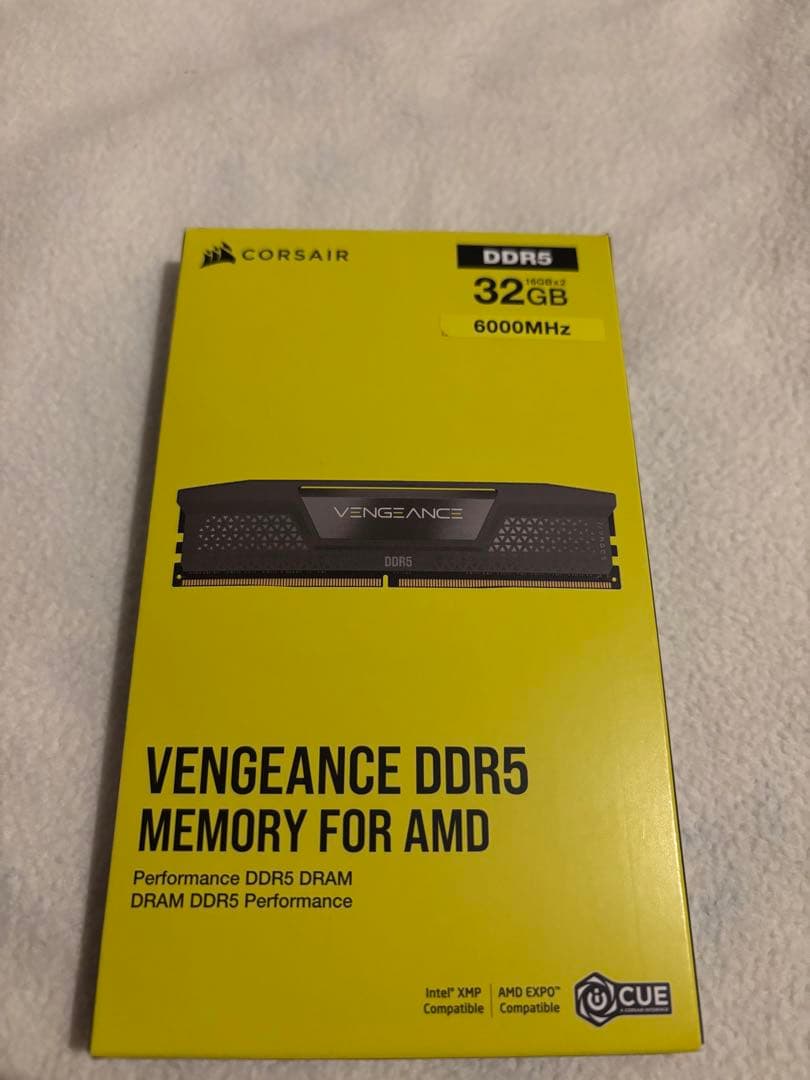 メモリー Corsair Vengeance DDR5 32GB 6000MHz CORSAIR Vengence RGB DDR5 RAM 32GB (2x16GB) 6000MHz CL36-44-44-96