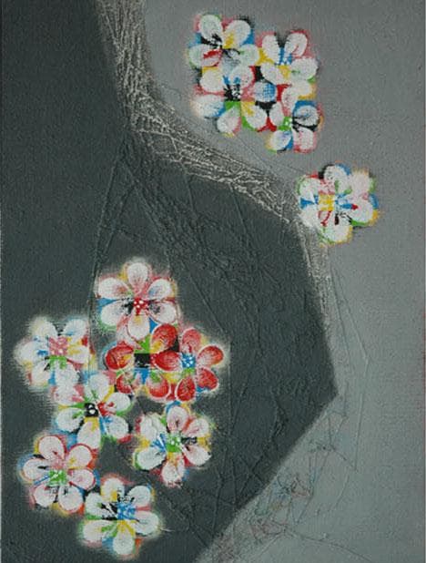 油絵 菅家令子 絵 絵画 インテリア F4-090516 花 梅 油絵 菅家令子 絵 絵画 インテリア F4-090516 花 梅 油絵 菅家令子 絵