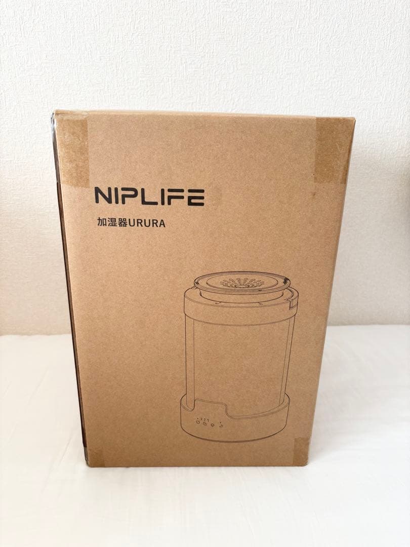 NIPLIFE URURA 置き型加湿器 リラックス×潤い “光と香りで、空気が変わる。”スチーム式加湿器