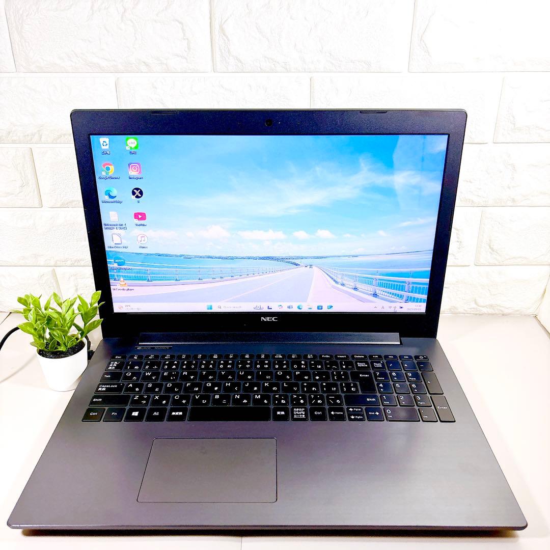 お買い得！ 快適SSD✨メモリ8GB カメラ 第7世代 ノートパソコン NEC