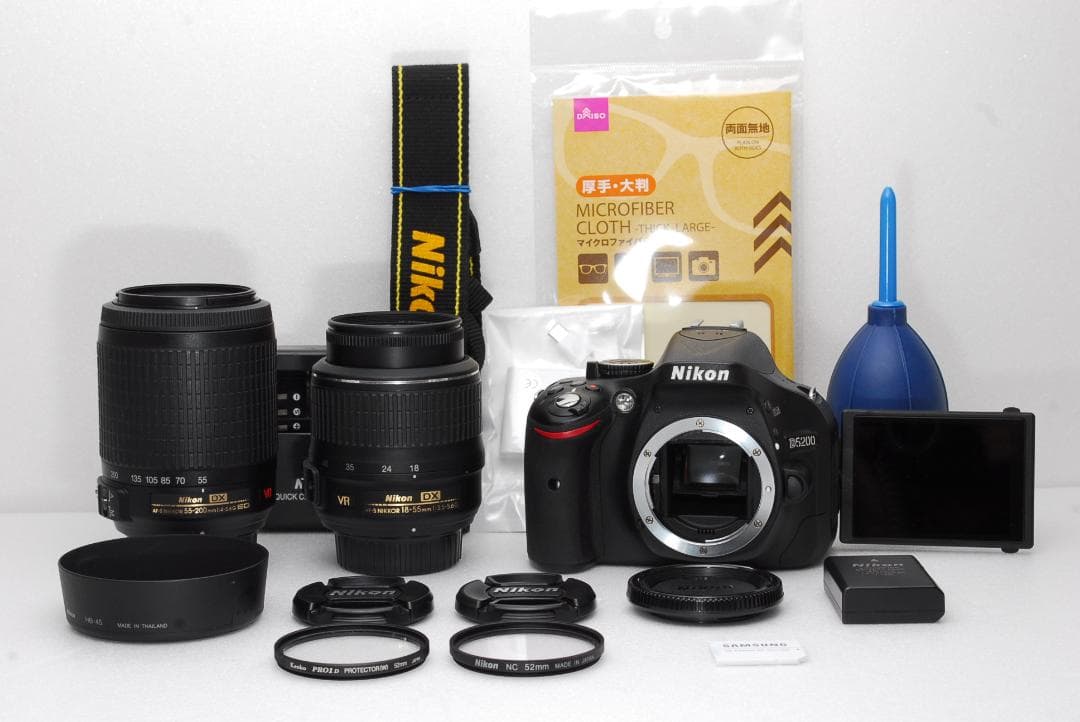 ⭐️高画質⭐️液晶360度回転⭐️自撮りOK⭐️Nikon D5200⭐️ダブルレンズ⭐️