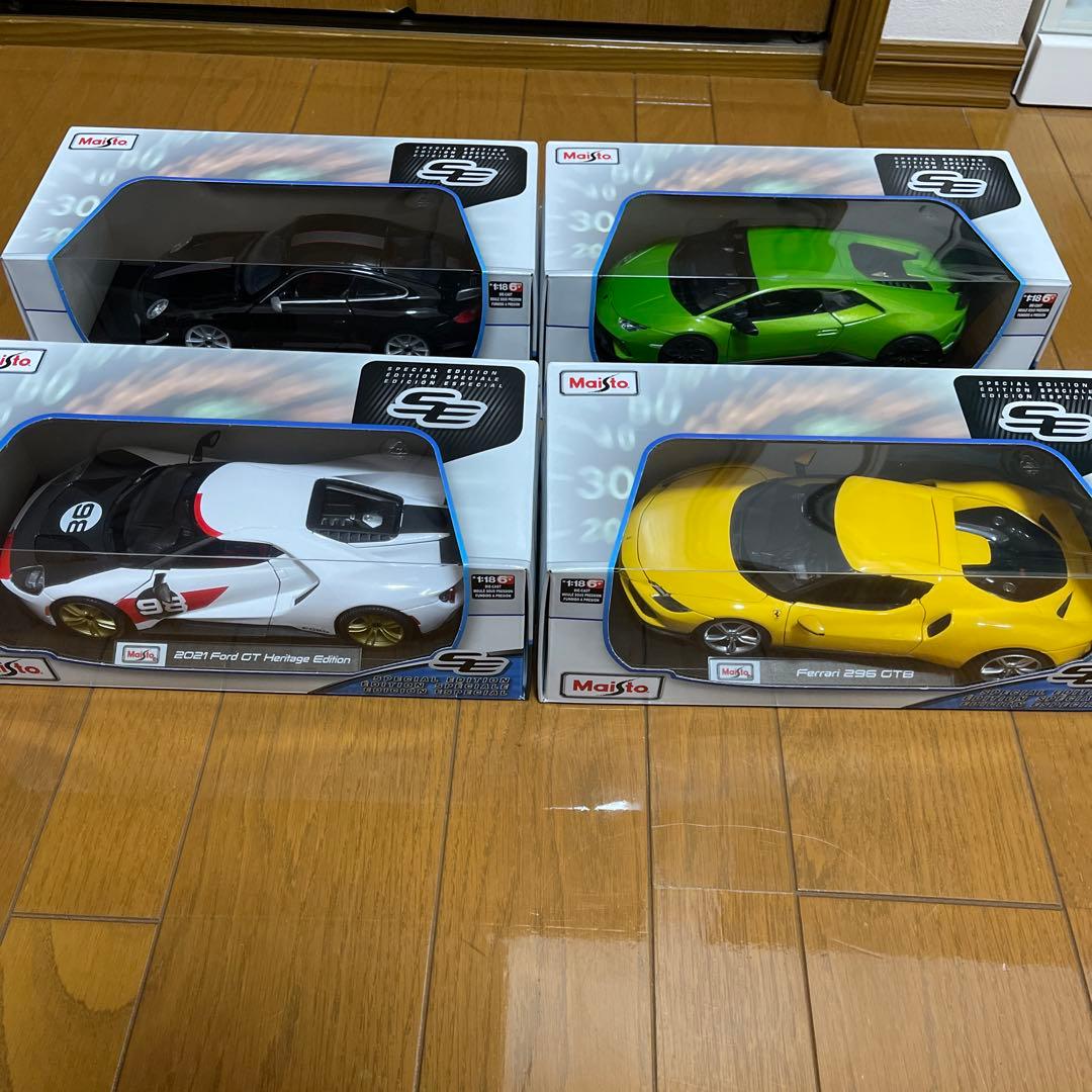 Maisto 1/18ミニカーセット 4台 Maisto Diecast Special Edition 1:18 Scale Boxed Multiple Models